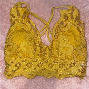 Yellow Lace Bralette